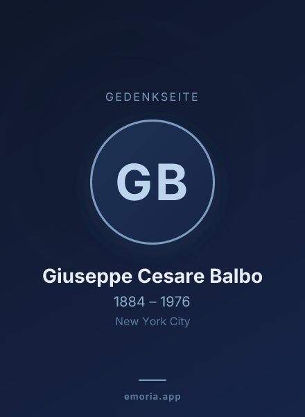 Gedenkportrait von Giuseppe Cesare Balbo
