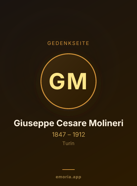 Gedenkportrait von Giuseppe Cesare Molineri