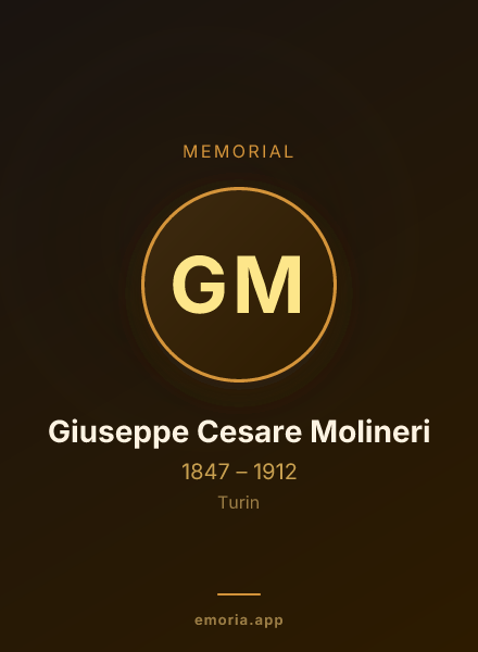 Memorial portrait of Giuseppe Cesare Molineri