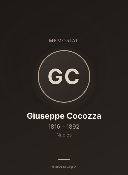Memorial portrait of Giuseppe Cocozza