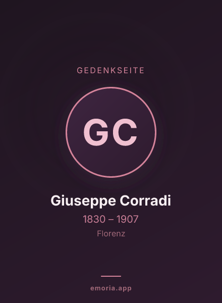 Gedenkportrait von Giuseppe Corradi