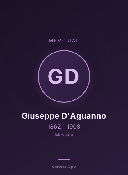 Memorial portrait of Giuseppe D'Aguanno