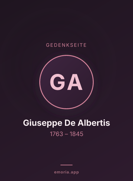 Gedenkportrait von Giuseppe De Albertis