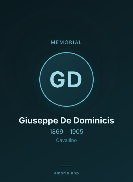 Memorial portrait of Giuseppe De Dominicis