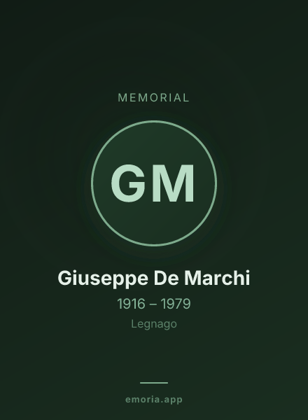 Memorial portrait of Giuseppe De Marchi