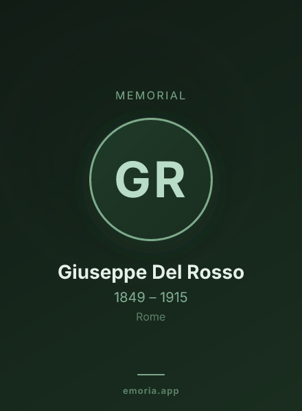 Memorial portrait of Giuseppe Del Rosso