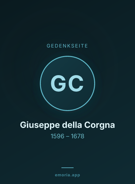 Gedenkportrait von Giuseppe della Corgna