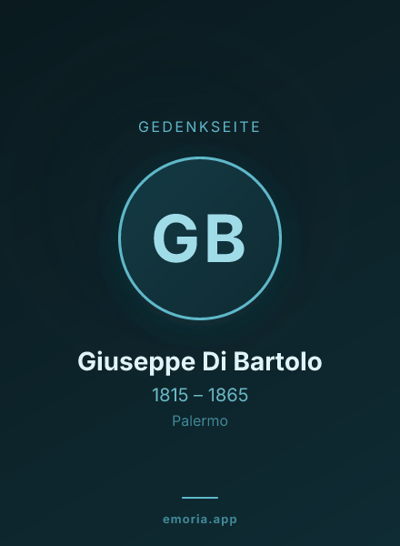 Gedenkportrait von Giuseppe Di Bartolo
