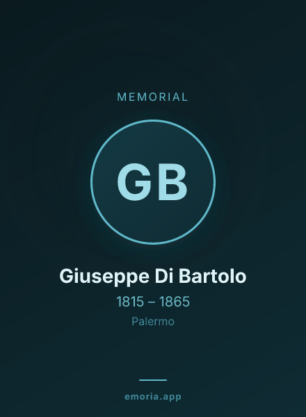 Memorial portrait of Giuseppe Di Bartolo
