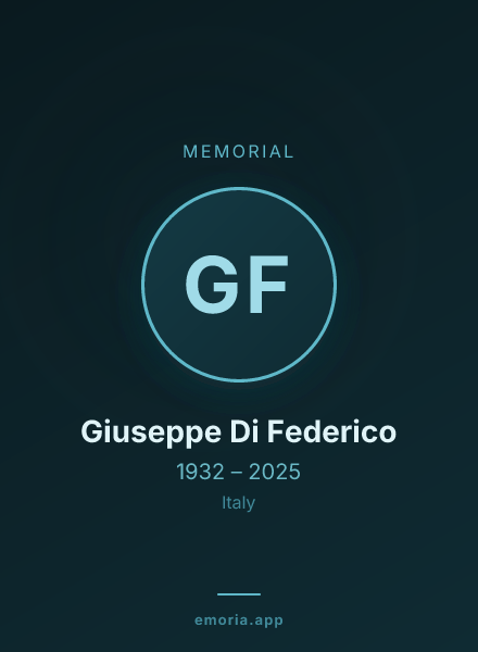Memorial portrait of Giuseppe Di Federico