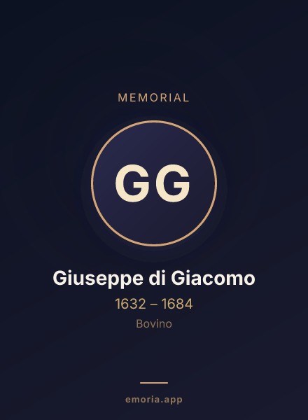Memorial portrait of Giuseppe di Giacomo