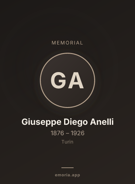 Memorial portrait of Giuseppe Diego Anelli