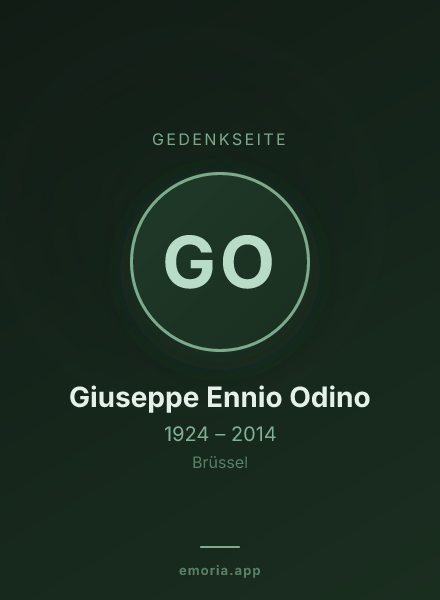 Gedenkportrait von Giuseppe Ennio Odino