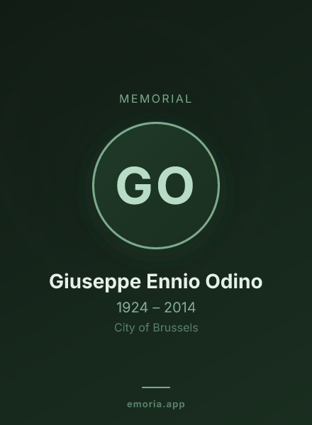 Memorial portrait of Giuseppe Ennio Odino
