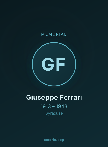 Memorial portrait of Giuseppe Ferrari