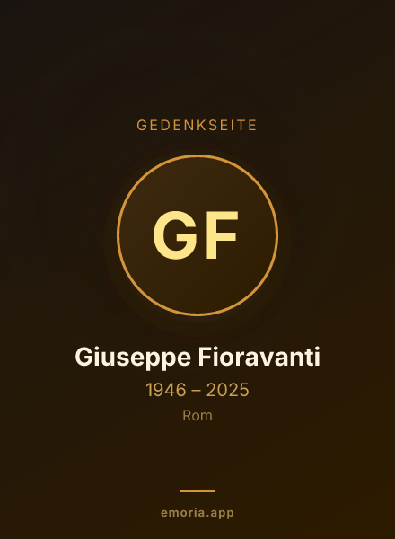 Gedenkportrait von Giuseppe Fioravanti