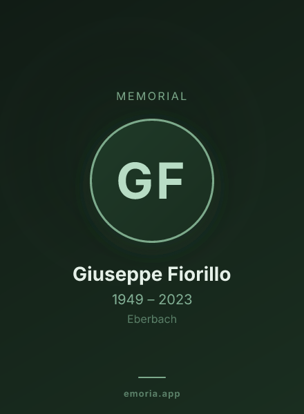 Memorial portrait of Giuseppe Fiorillo
