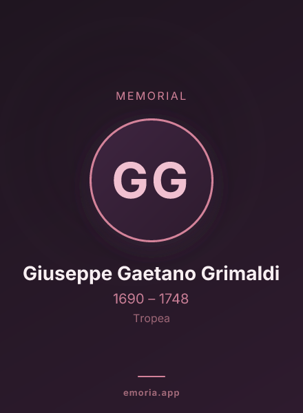 Memorial portrait of Giuseppe Gaetano Grimaldi