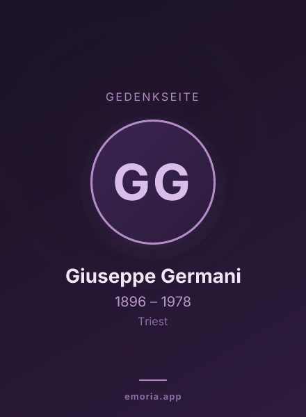 Gedenkportrait von Giuseppe Germani