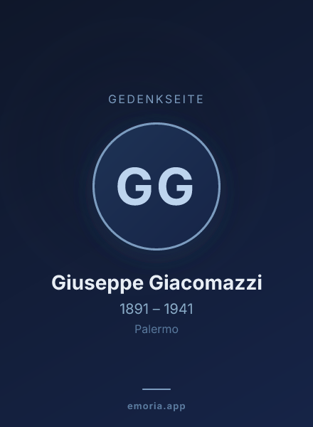 Gedenkportrait von Giuseppe Giacomazzi