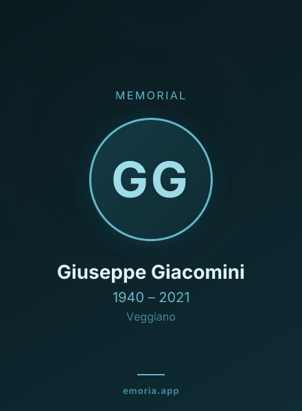 Memorial portrait of Giuseppe Giacomini