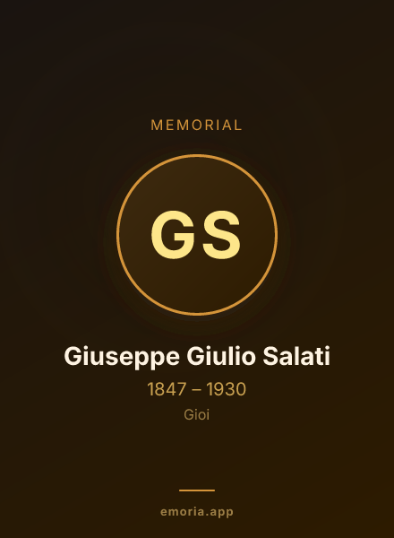 Memorial portrait of Giuseppe Giulio Salati