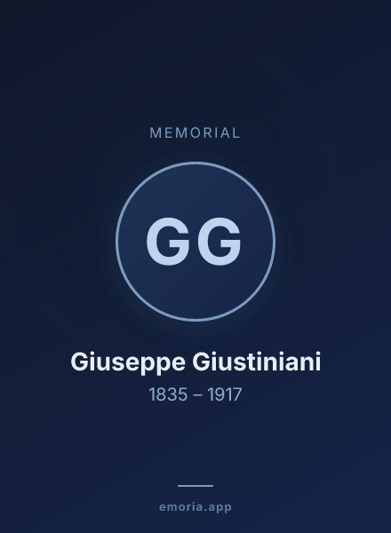 Memorial portrait of Giuseppe Giustiniani