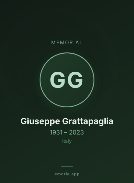 Memorial portrait of Giuseppe Grattapaglia