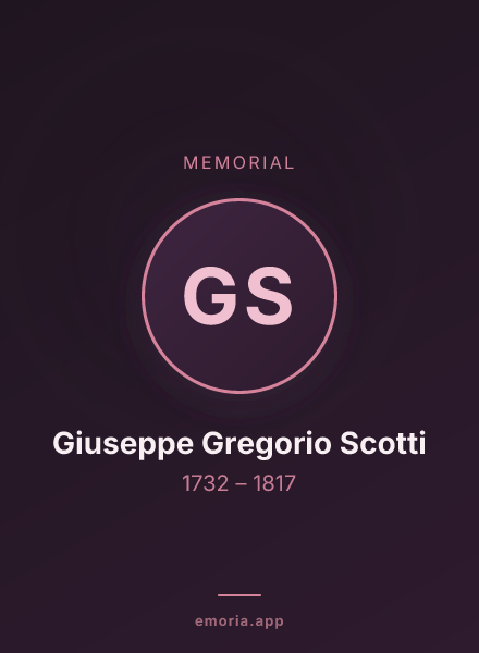 Memorial portrait of Giuseppe Gregorio Scotti