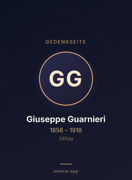 Gedenkportrait von Giuseppe Guarnieri