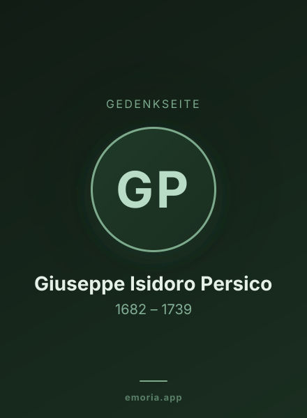 Gedenkportrait von Giuseppe Isidoro Persico