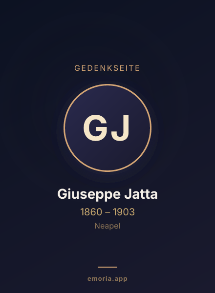 Gedenkportrait von Giuseppe Jatta