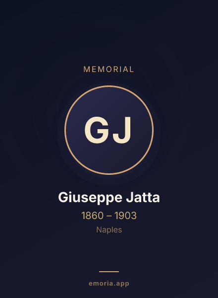 Memorial portrait of Giuseppe Jatta