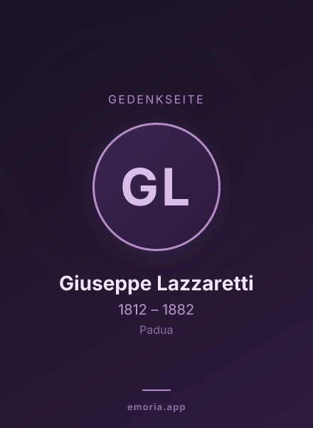 Gedenkportrait von Giuseppe Lazzaretti
