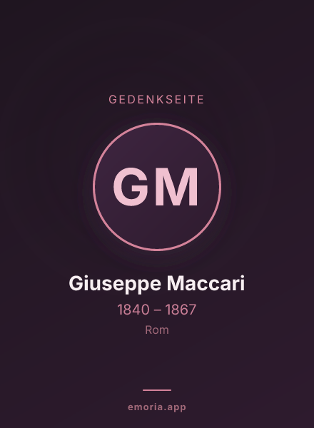 Gedenkportrait von Giuseppe Maccari