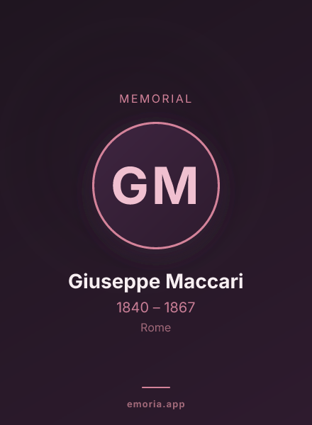 Memorial portrait of Giuseppe Maccari