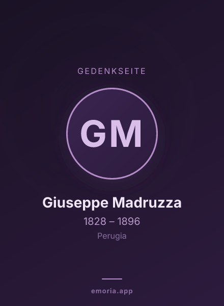 Gedenkportrait von Giuseppe Madruzza