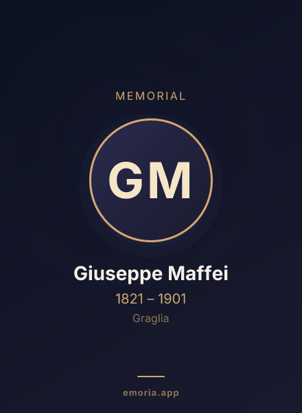 Memorial portrait of Giuseppe Maffei