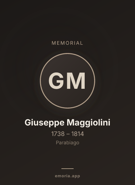Memorial portrait of Giuseppe Maggiolini