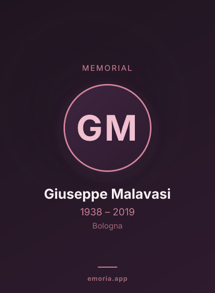 Memorial portrait of Giuseppe Malavasi