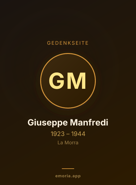 Gedenkportrait von Giuseppe Manfredi