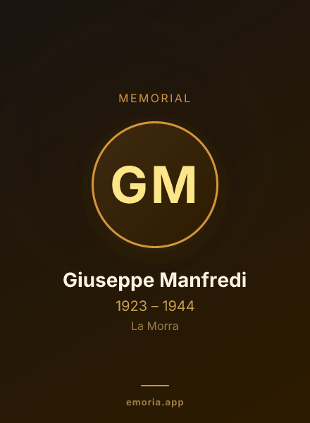 Memorial portrait of Giuseppe Manfredi