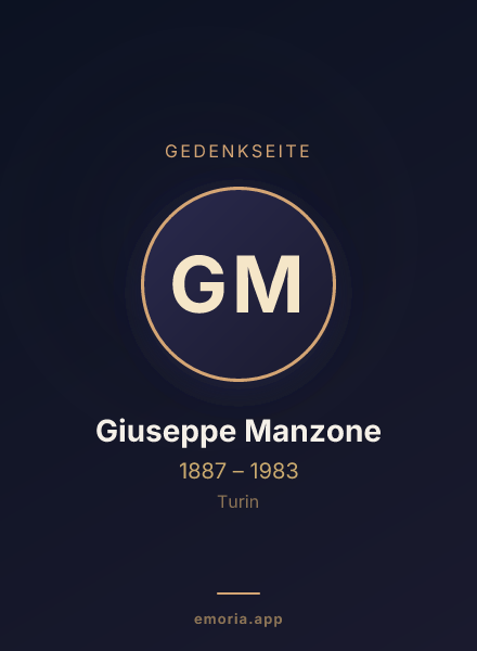 Gedenkportrait von Giuseppe Manzone