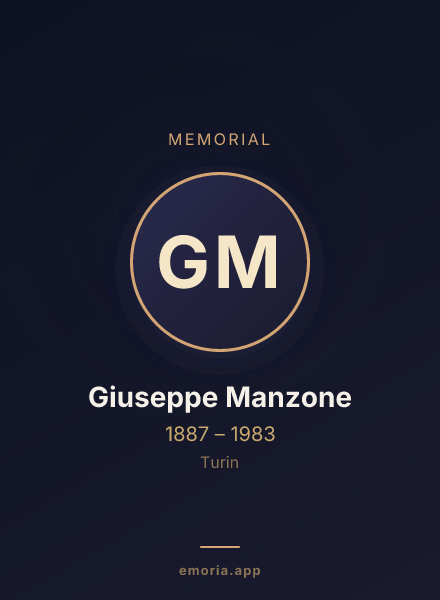 Memorial portrait of Giuseppe Manzone