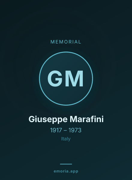 Memorial portrait of Giuseppe Marafini