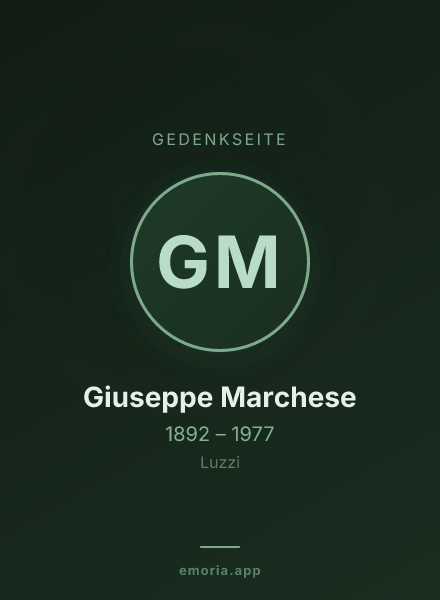 Gedenkportrait von Giuseppe Marchese