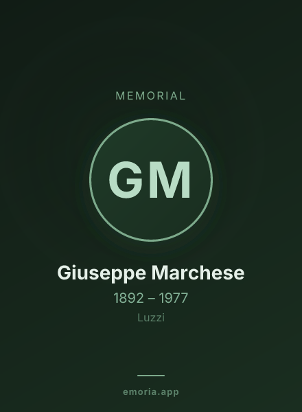 Memorial portrait of Giuseppe Marchese