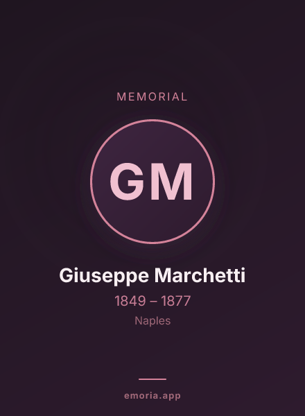 Memorial portrait of Giuseppe Marchetti