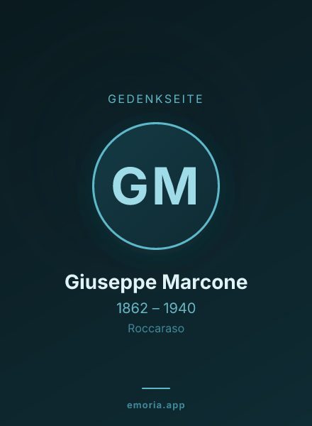 Gedenkportrait von Giuseppe Marcone