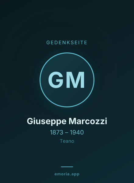 Gedenkportrait von Giuseppe Marcozzi